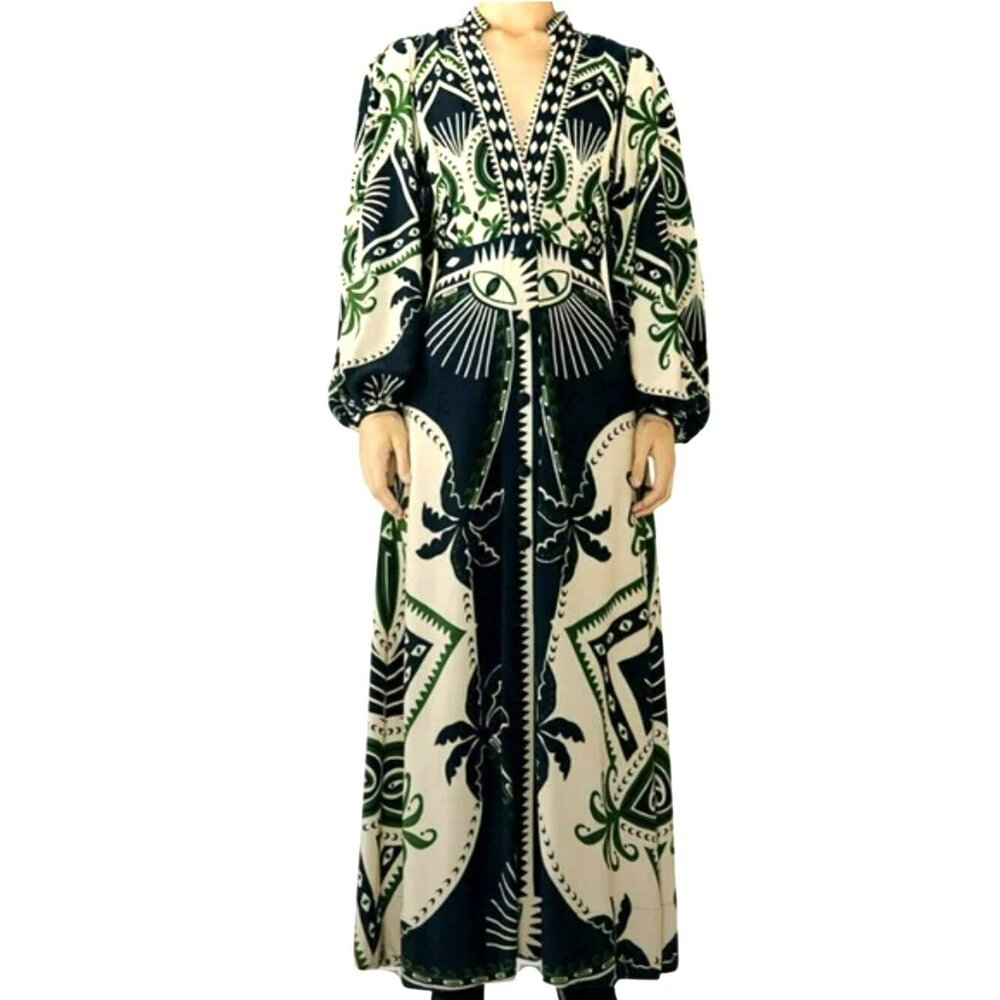 Farm Rio $295 Mystic Maxi Dress Size XS New